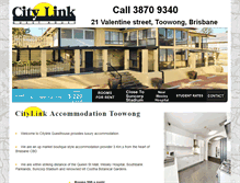 Tablet Screenshot of citylinkguesthouse.com.au